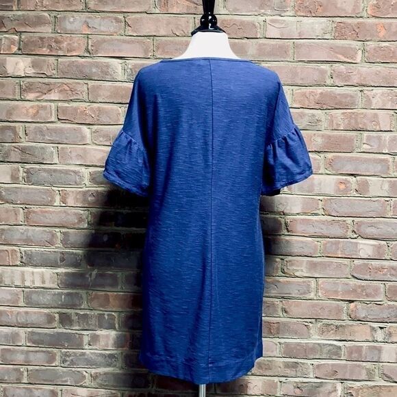Vineyard Vines Navy Flutter Sleeve Dress Size XS - Picture 6 of 8